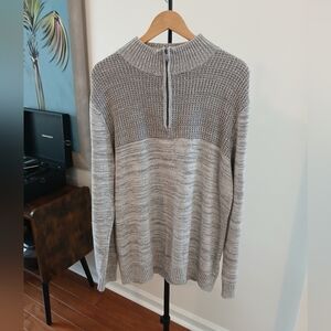 Method Men's Zip-Up Sweater in Heather Gray
